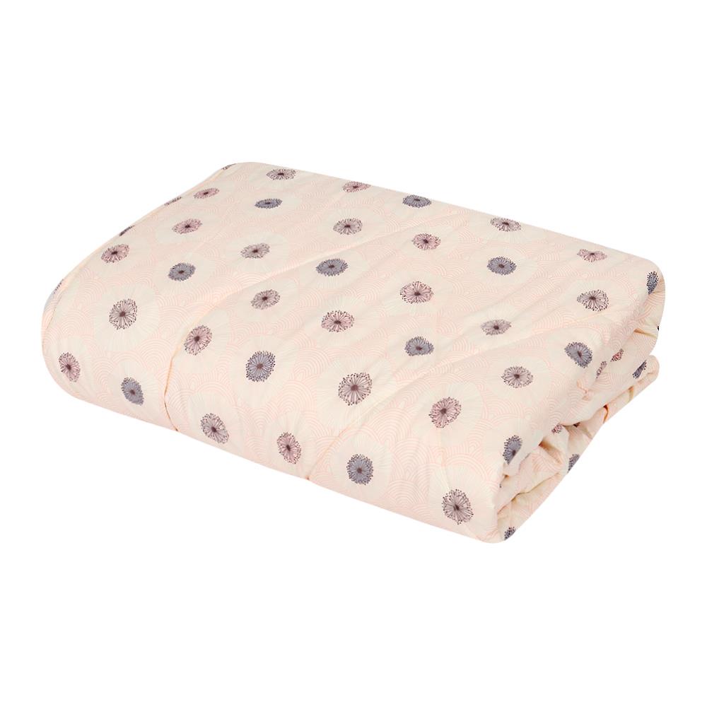HomeBase HLS Chăn Mền bằng Microfiber ấm áp BLOSSOM W121.92xD1.5xH203.2 Cm màu kem
