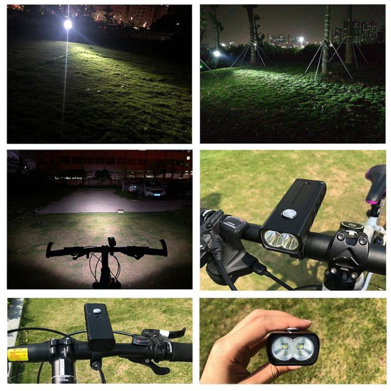 1000LM Bike Light, Bicycle Light Set USB Rechargeable Headlight, IPX5 Waterproof Road Cycling Safety Flashlight