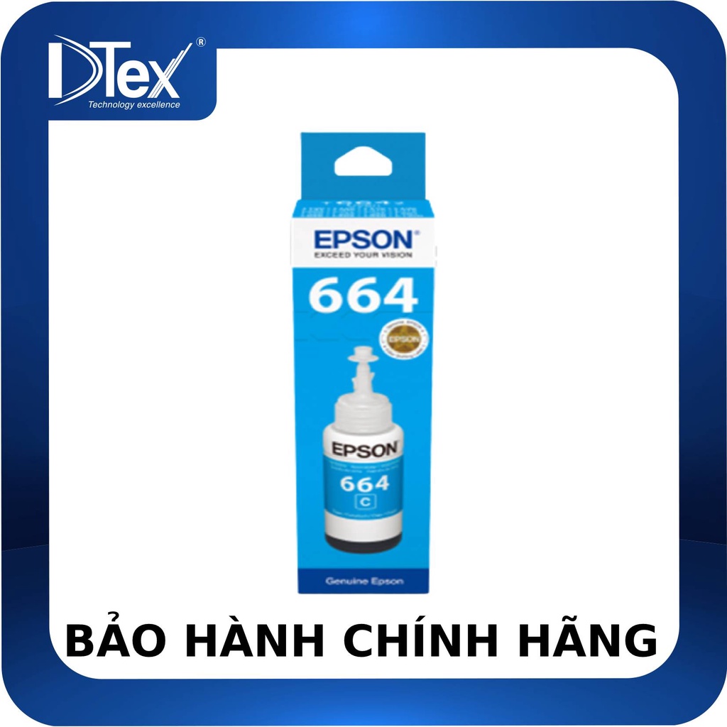 MỰC IN EPSON T6642 XANH (C13T664200) - HÀNG CHÍNH HÃNG
