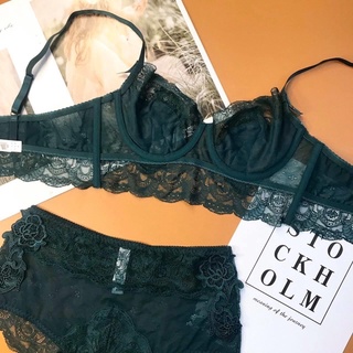 Set Bra Ren Không Mút - Quần Lưng Cao.