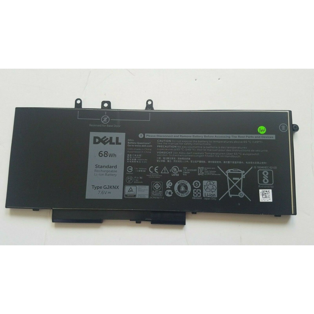 Pin Dell M3520, M3530, E5480 ((GJKNX) E5580, E5490 68WH Zin, Gắn Trong