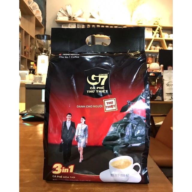 Cà phê sữa hòa tan G7 3in1 Trung Nguyên bịch 50 gói 16gr