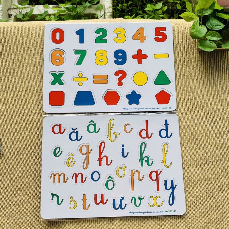 Nam châm hít bảng từ, tủ lạnh hình ảnh con vật, số, rau củ quả cho bé