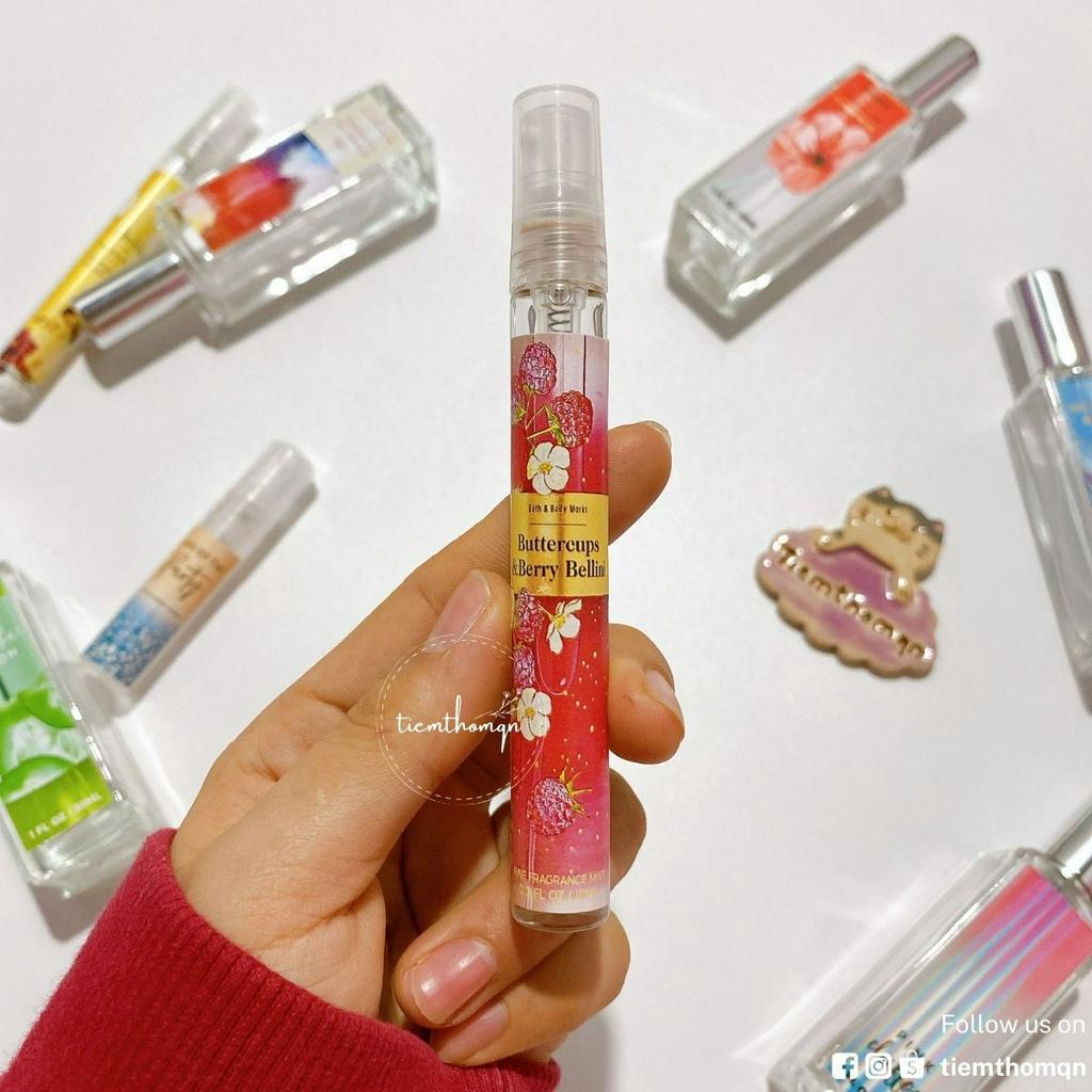 Xịt Thơm Toàn Thân Body Mist Buttercups & Berry Bellini Bath & Body Works Mùi Hương Dễ Thương, Nhí Nhảnh