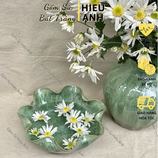 Bát thả hoa - bát tắm phật men hỏa biến - bát minh đường tụ thủy - đồ phong thủy bát tràng