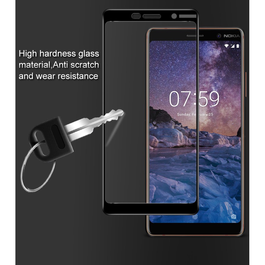 [FULL KEO-Ảnh Thật] Kính CL Nokia 7 Plus Cường Lực 2.5D FULL Màn