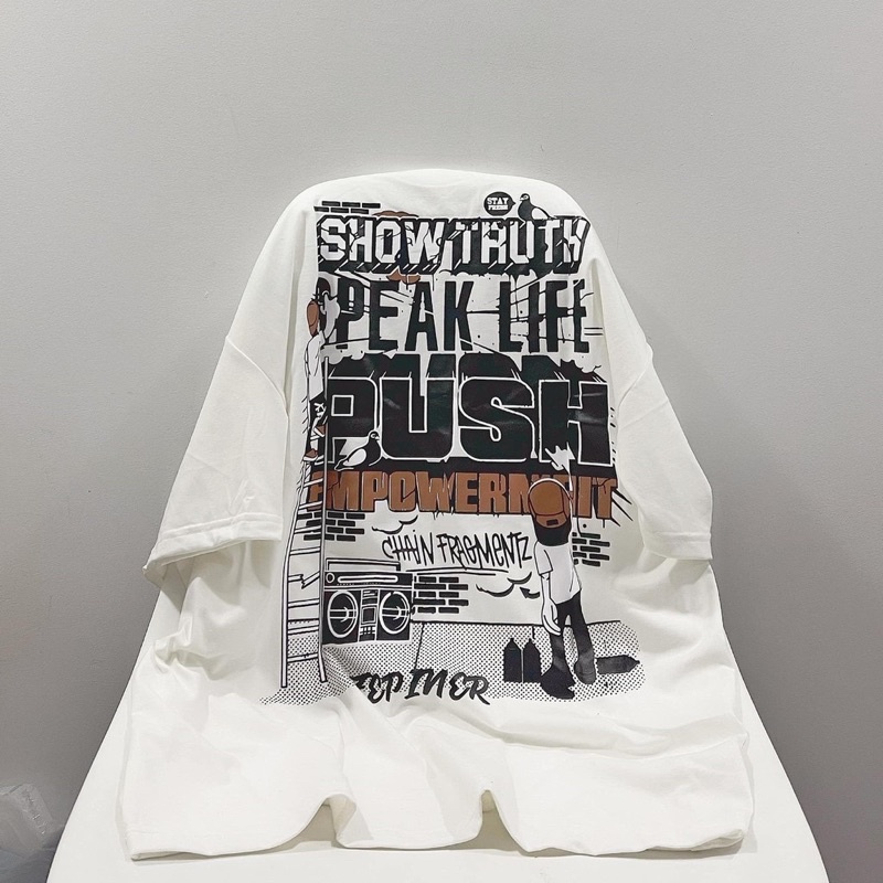 Áo phông nam nữ, áo thun tay lỡ form rộng chất cotton in hình TRUTH