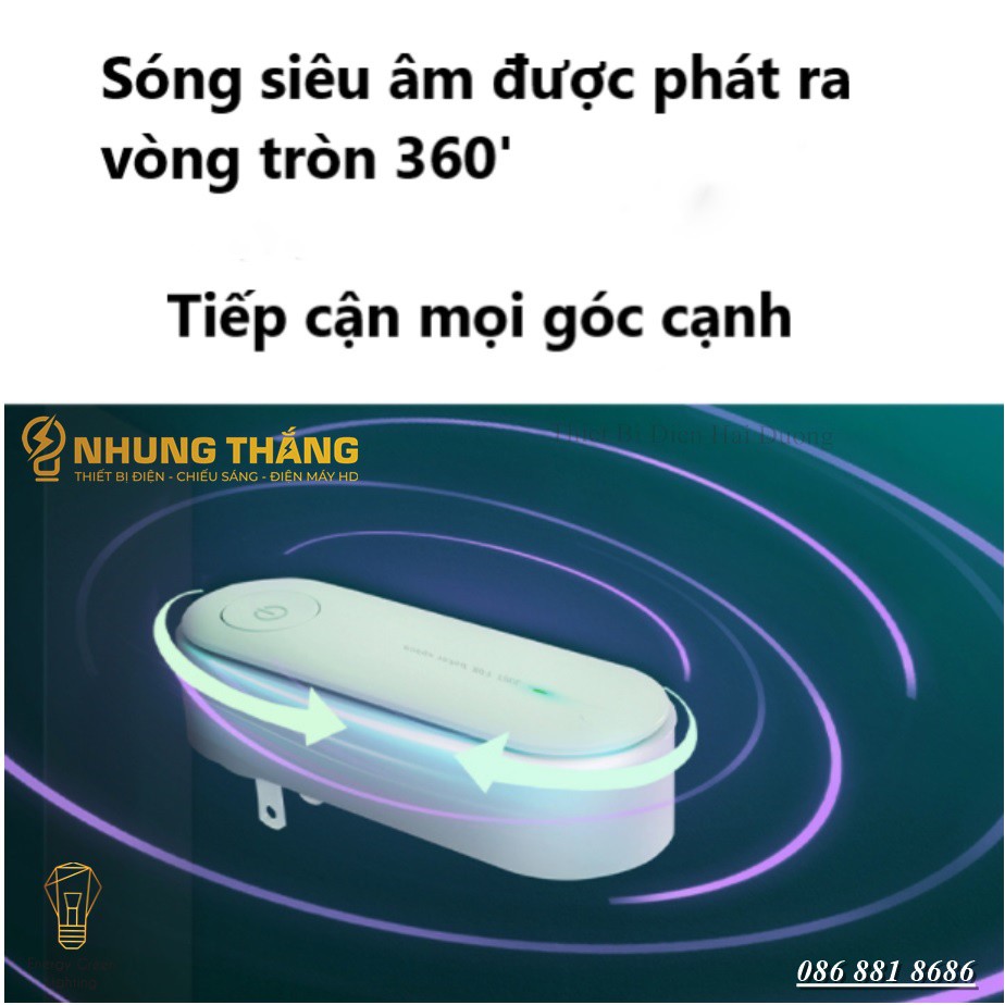 Máy Đuổi Ruồi, Muỗi CT-621 - Đuổi Côn Trùng Bằng Sóng Siêu Âm Không Gây Hại Cho Con Người Và Vật Nuôi