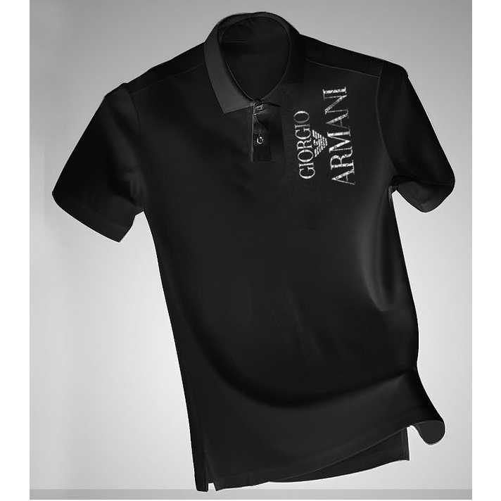 Áo Polo Nam Đen áo thun có cổ Polo phong cách lịch lãm Phông nam cổ trụ in 3D sắc nét chất vải thoáng mát -B&W POLO45