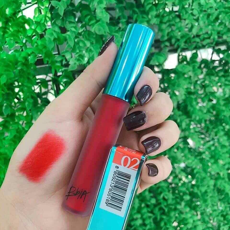 (Chính Hãng) Son Kem Lì Bbia Last Velvet Lip Tint-02 Extra Bounce (Màu đỏ cam)