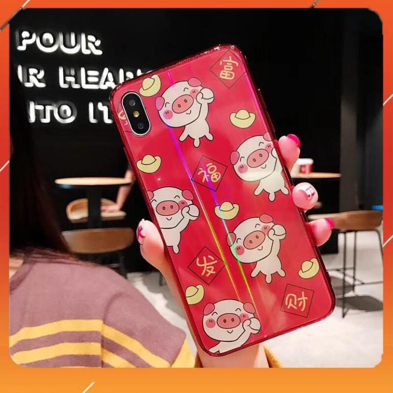 Ốp lưng may mắn cho iPhone XS Max heo tài lộc chúc mừng năm mới - hàng nhập khẩu