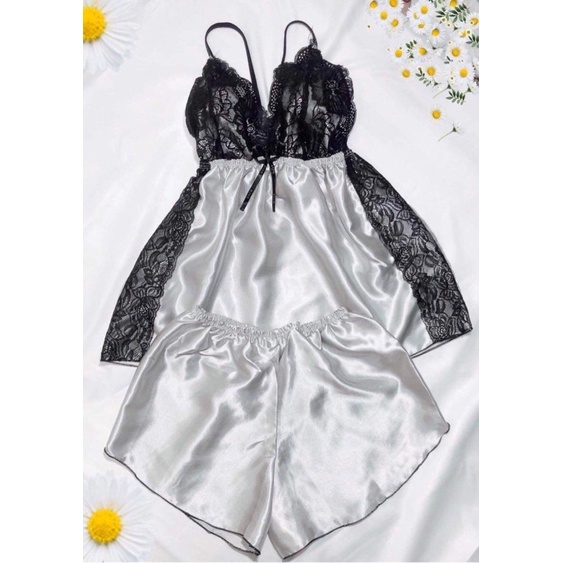 [Có size 71kg] Đồ ngủ sexy nữ/Đồ ngủ bigsize hai dây không mút ngực chất phi hai dây chất mịn quyến rũ, 402