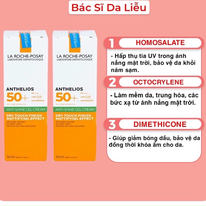 Kem chống nắng Laroche Posay 50ml hàng chuẩn loại 1