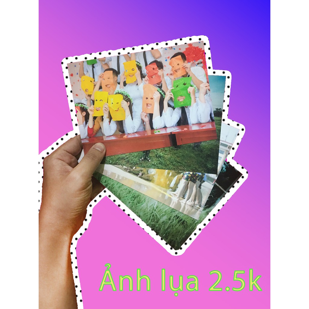 In ảnh Lụa 13x18cm GIÁ 2K5