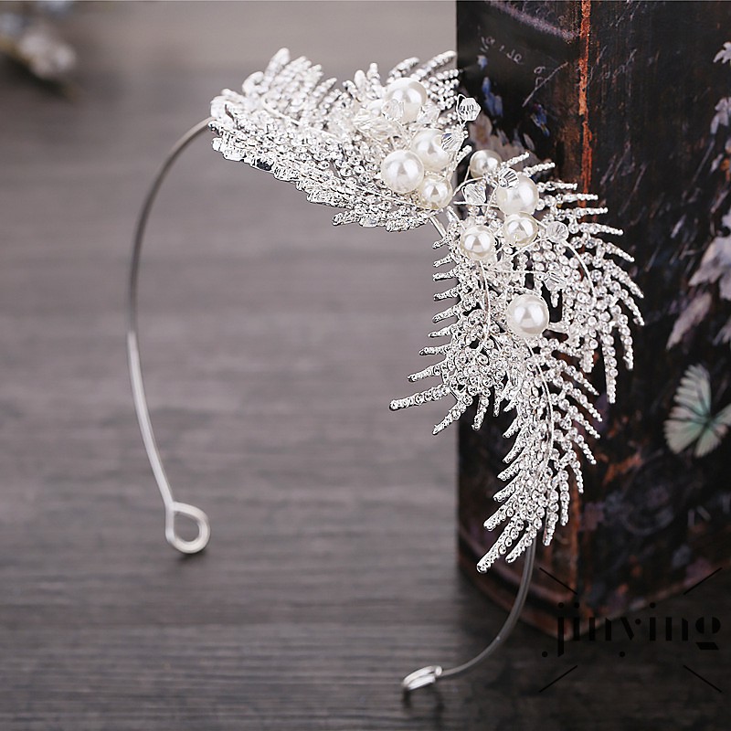 GETNOIVAS Băng đô cài tóc đính đá thiết kế thanh lịch cho nữ