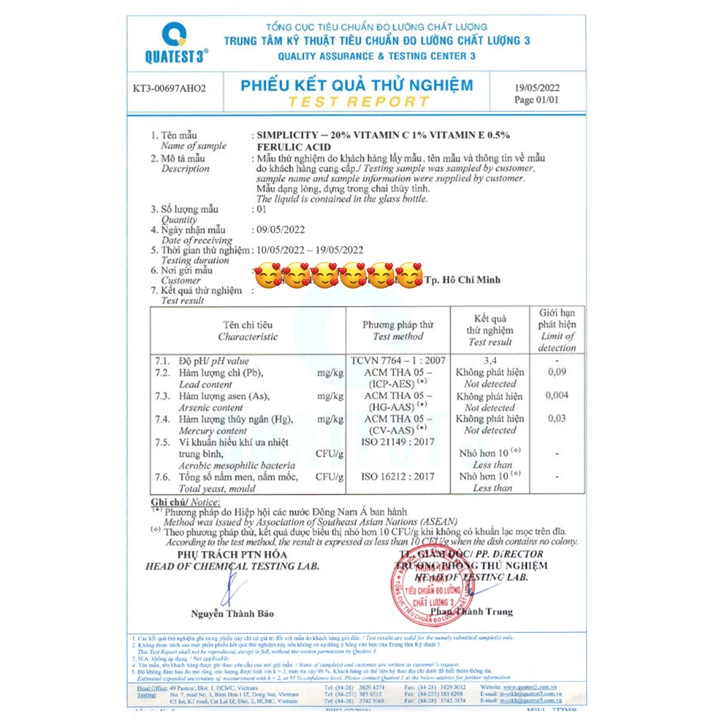 Serum trắng da mờ thâm 20% Vitamin C 0.5% Ferulic acid 1% Vitamin E