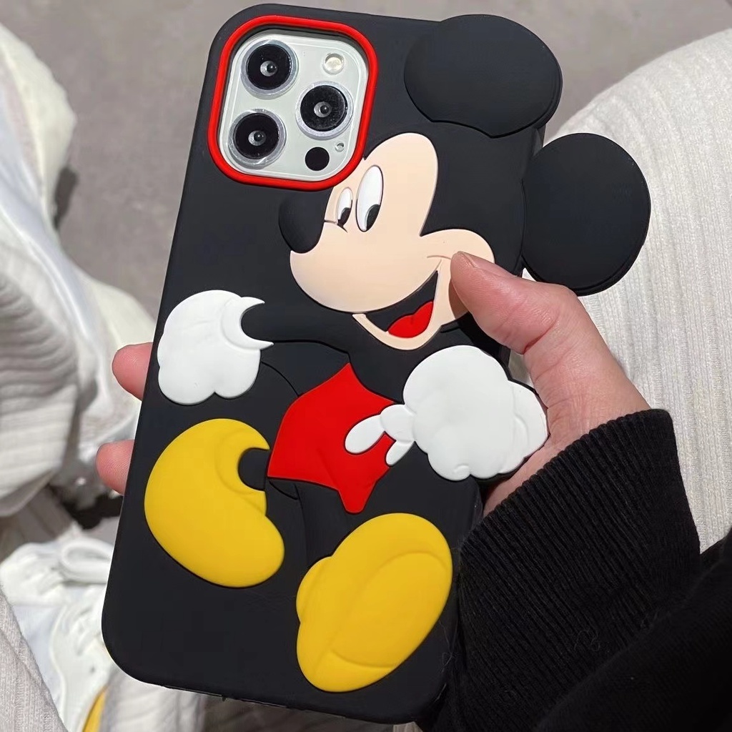 Ốp Điện Thoại Silicon Mềm Chống Sốc In Hình Mickey Hoạt Hình Cho iPhone 13 12 11 Pro Max X XS XR