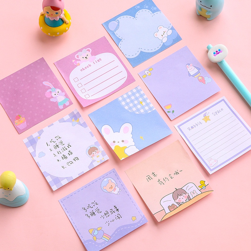 [Bán Sỉ] Giấy Dán Ghi Chú Họa Tiết Hổ Hoạt Hình Sáng Tạo Dễ Thương Cho Học Sinh / Văn Phòng Bán Sỉ