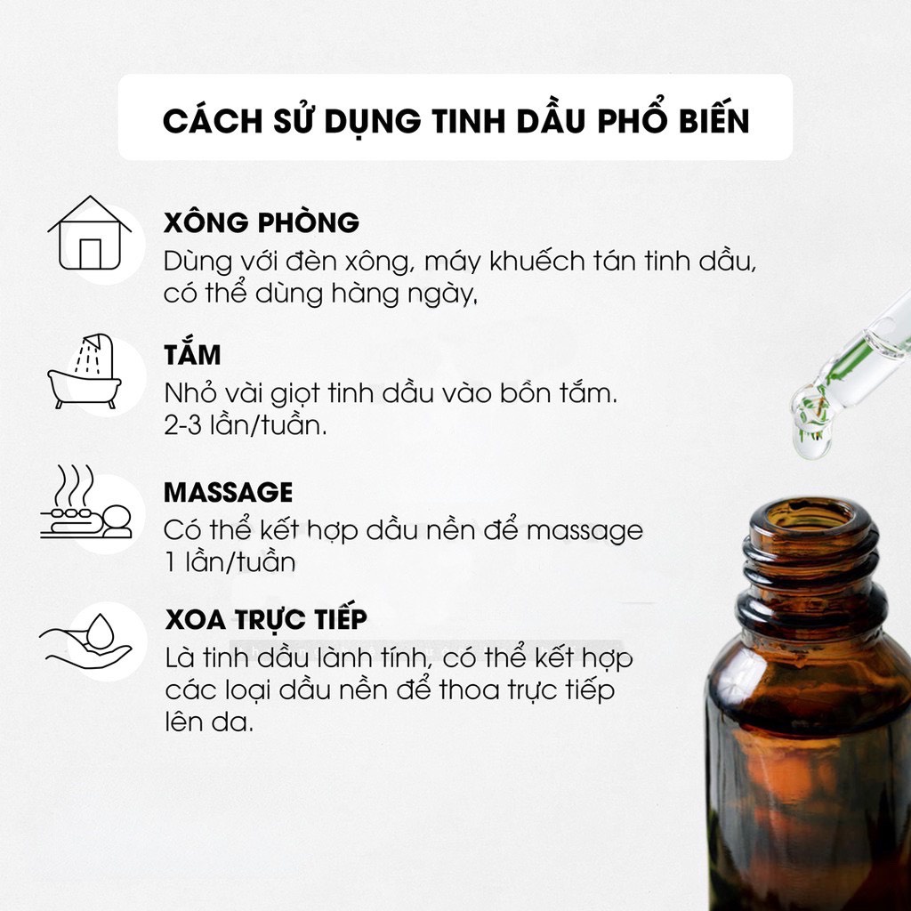 Tinh Dầu Thiên Nhiên Thơm Phòng 5ML - xông phòng - nhiều nhóm mùi thư giãn để lựa chọn
