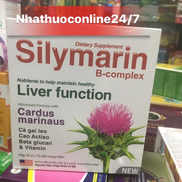 ✅SILYMARIN B-COMPLEX GIẢI ĐỘC ,MÁT GAN (sản phẩm này không phải là thuốc ko có tác dụng thay thế thuốc chữa bệnh)