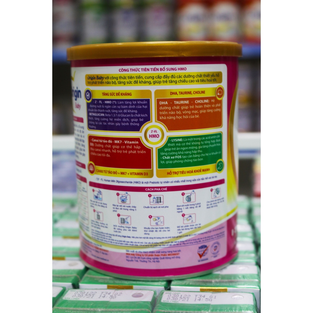 Sữa bột Origin baby 900g, 400g
