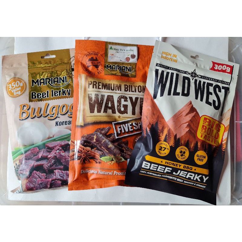 Khô bò Úc vị Bulgogi BBQ Hàn Quốc - Bulgogi Mariani Beef Jerky - gói 350g