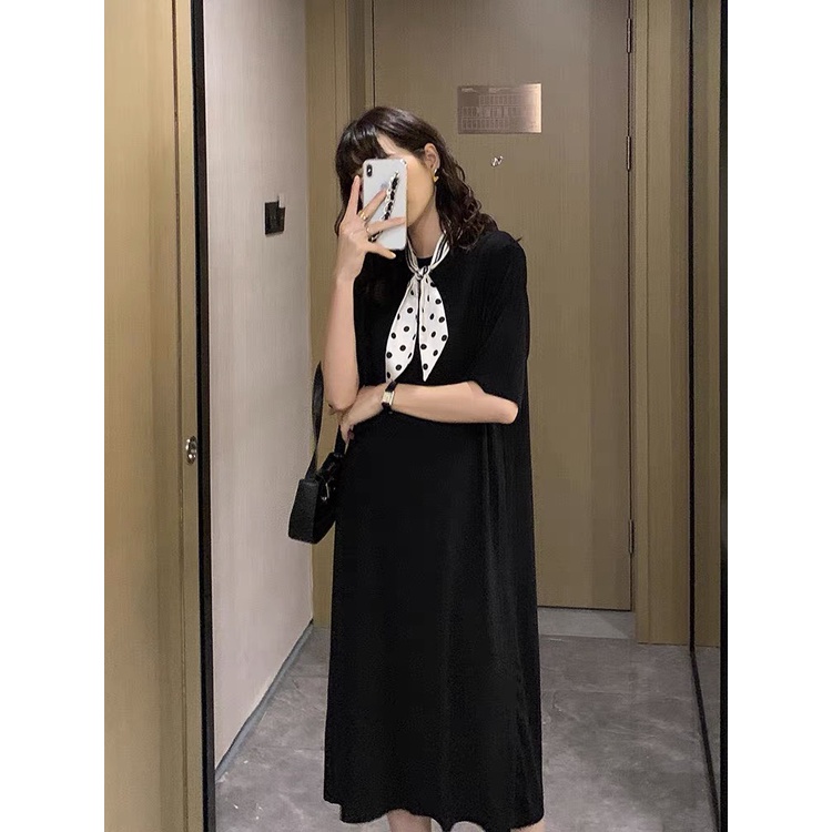 Váy Len MIA 1992 montoghi cao cấp  - váy len bầu basic cổ tròn tặng khăn hàng quảng châu loại 1 chất dày mịn | BigBuy360 - bigbuy360.vn