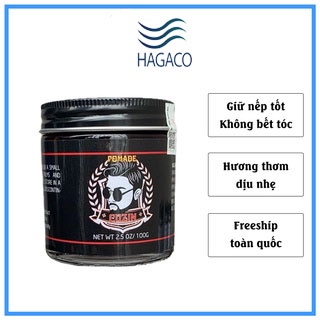 Combo Gôm The Pro Lock+Sáp Vuốt Tóc Railcar Pomade Cuzin+tặng lược tạo kiểu