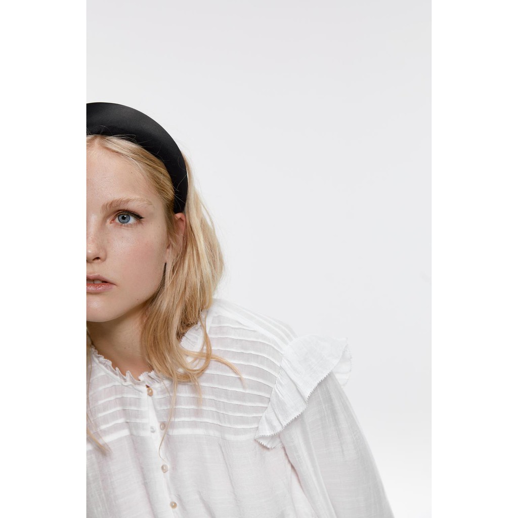 Sẵn Áo sơ mi xếp li Zara 5107/120