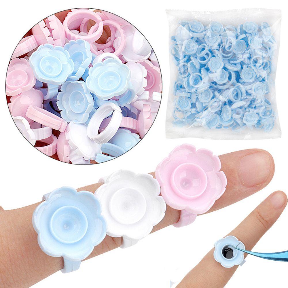 Set 100 Vòng Nhẫn Giữ Mi Giả Tiện Dụng Giá Đỡ