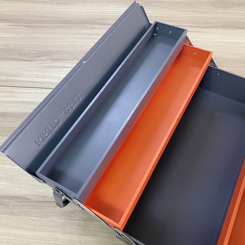 Hộp đựng đồ nghề 3 tầng 5 khay chính hãng, làm bằng thép không gỉ kích thước 53*20*20