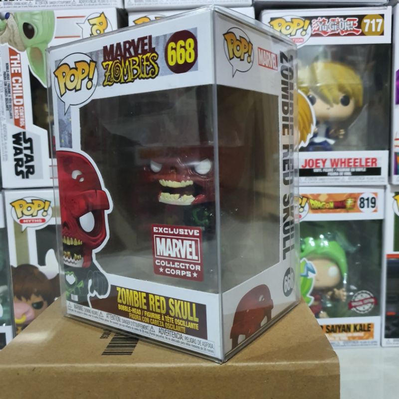 Đồ chơi mô hình funko pop 668 Zombie Red Skull - Marvel