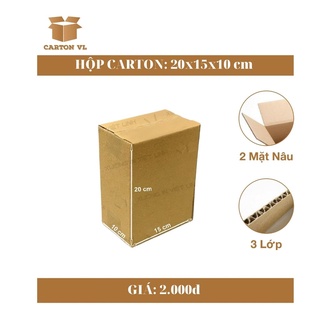 [Giá gốc tận xưởng] COMBO 50 Hộp 20x15x10 - Hộp Carton Đóng Hàng