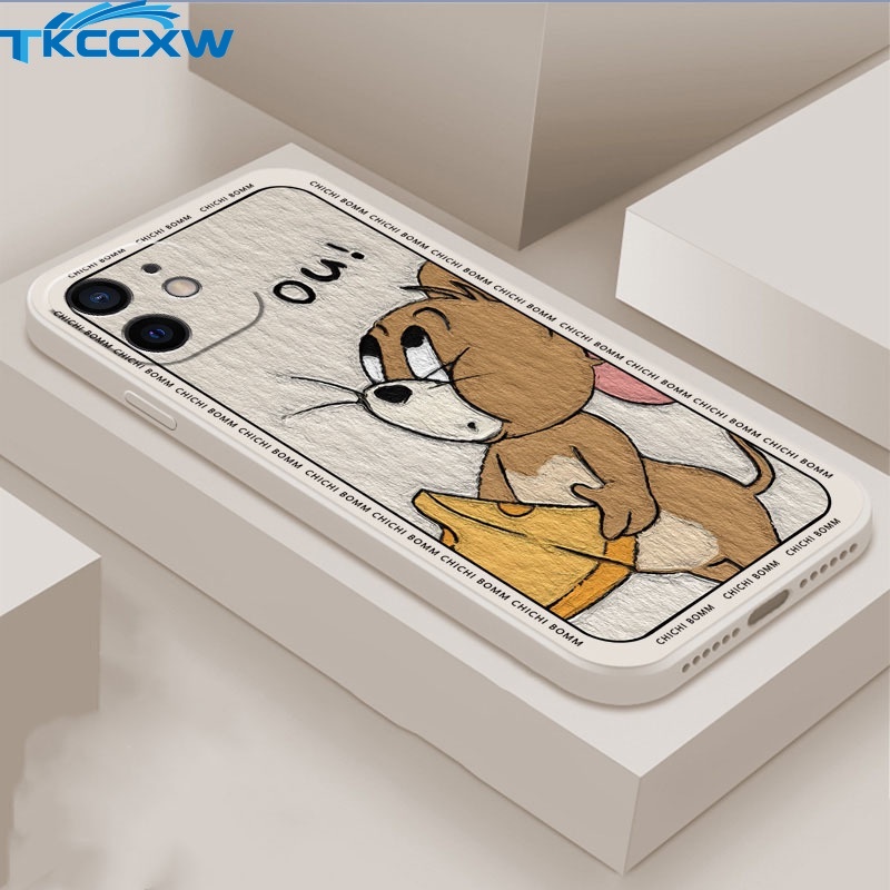 Ốp Điện Thoại Silicon Mềm Chống Sốc Họa Tiết Hoạt Hình Cho iPhone 13 Mini 12 Mini 12 Pro Max 13 Pro Max