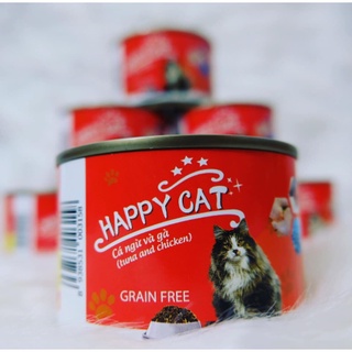 Pate Happy Cat cho mèo COMBO 10 LON