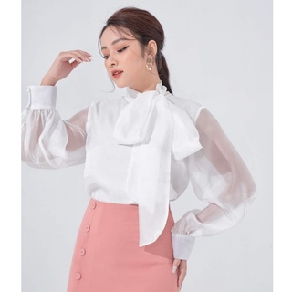 Áo sơ mi cổ nơ HeraDG - SASBA002