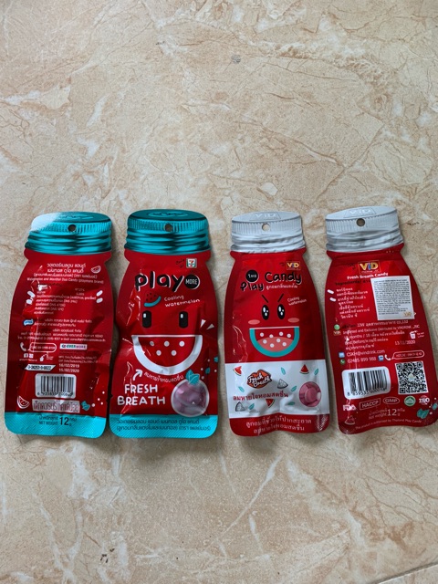 Kẹo play VID Thái Lan các vị 8k/ 1 gói 12gr (date 10/2022)