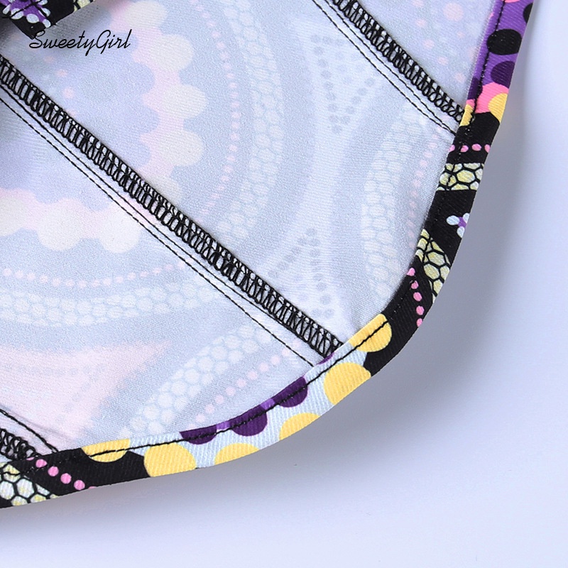 Áo Tank Top Cổ Chữ U In Họa Tiết Phong Cách Đường Phố Thời Trang Quyến Rũ Cho Nữ