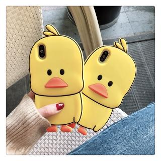 Ốp điện thoại silicon hình chú vịt 3D đáng yêu cho Xiaomi Redmi Note 7 /Note 5 / S2 Xiaomi Mi 8 / Mi 8 Lite A2