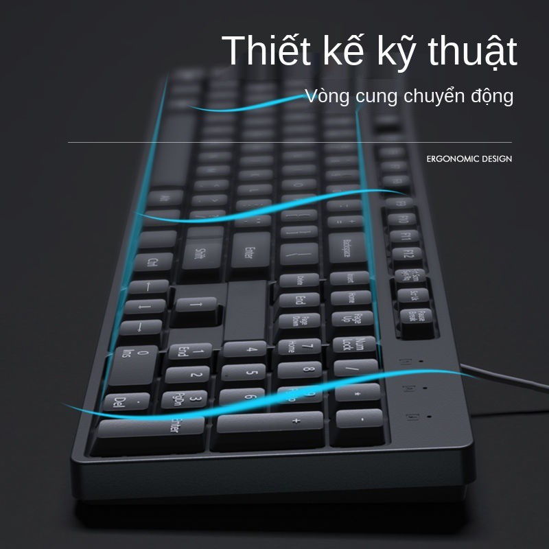 bàn phím có dây văn phòng bộ chuột gõ đặc biệt, cảm giác thao tác, máy tính để tắt tiếng trò chơi game bên ng | BigBuy360 - bigbuy360.vn