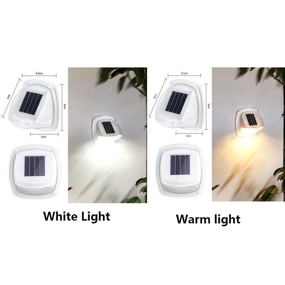 2 Đèn Led 8 Bóng Gắn Tường Sử Dụng Năng Lượng Mặt Trời