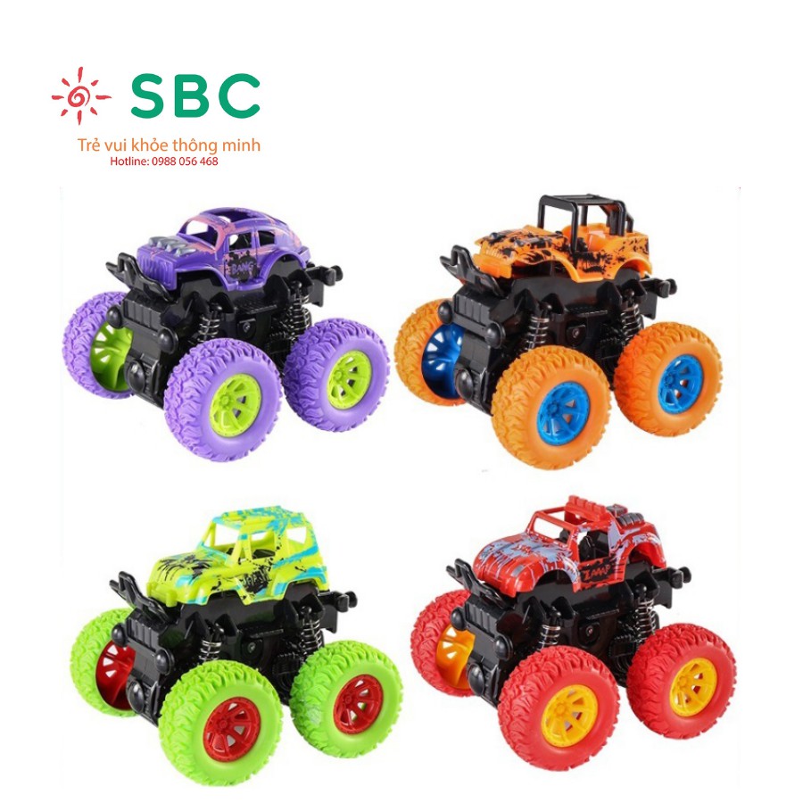 Siêu xe quái xế MONSTER TRUCK Xe ô tô địa hình giảm sóc chạy đà siêu mạnh siêu bền