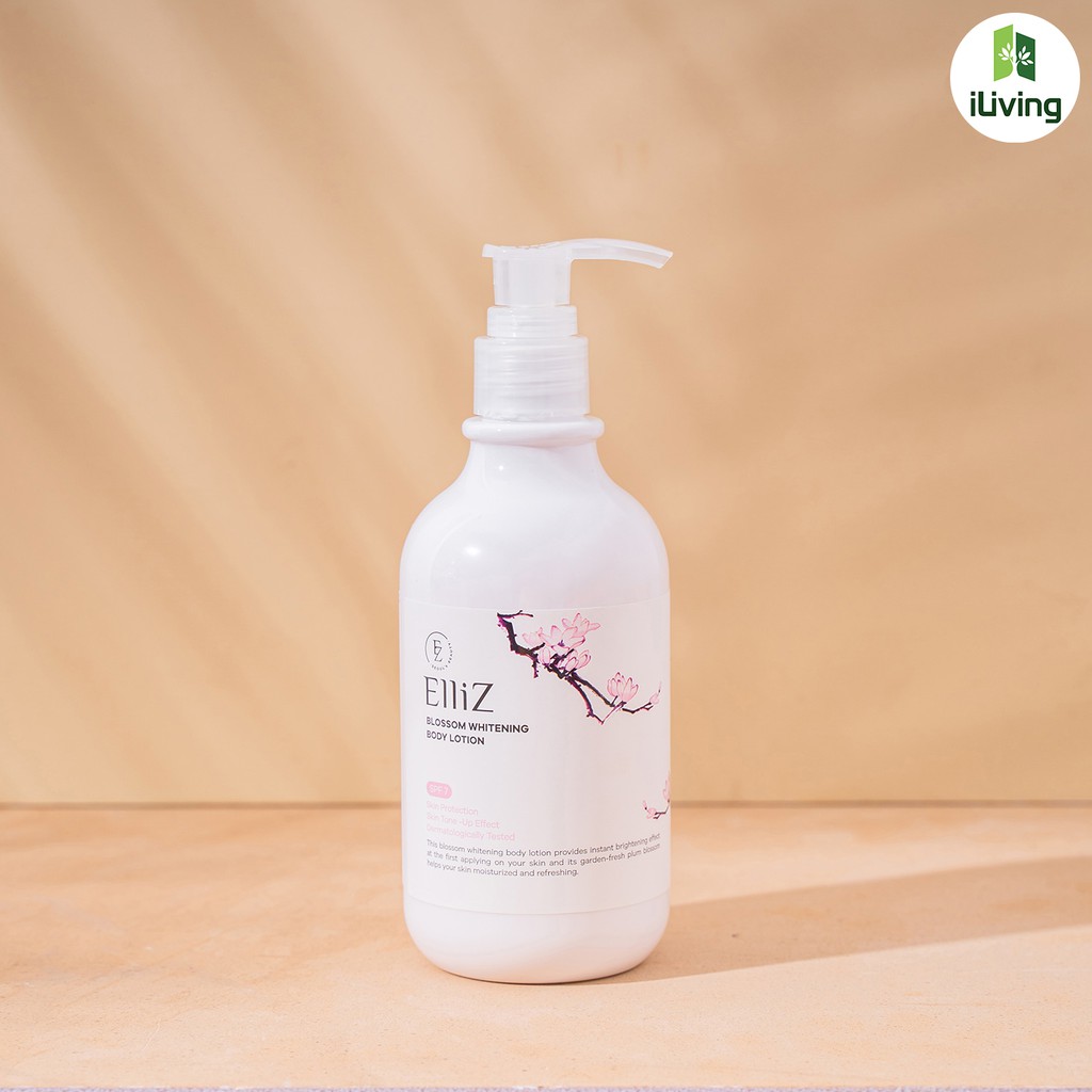 [Mã INCU50 giảm 50K đơn 250K] Kem dưỡng trắng da body Elliz Blossom Whitening Body Lotion 300ml ILIVING-ELLDT