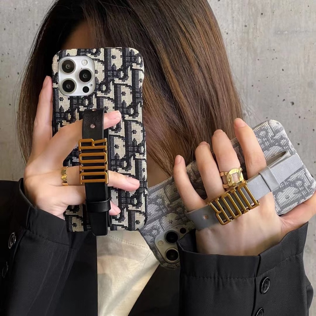 Ốp Điện Thoại Da Chống Sốc Có Dây Đeo Sang Trọng Cho IPhone 13Pro max 13Pro 12pro max 11Pro max 7 8plus X XR Xs max