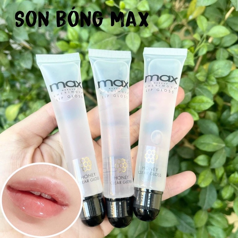 Son Bóng Max Không Màu Honey Clear Gloss  chuyên dùng cho makeup lâu trôi