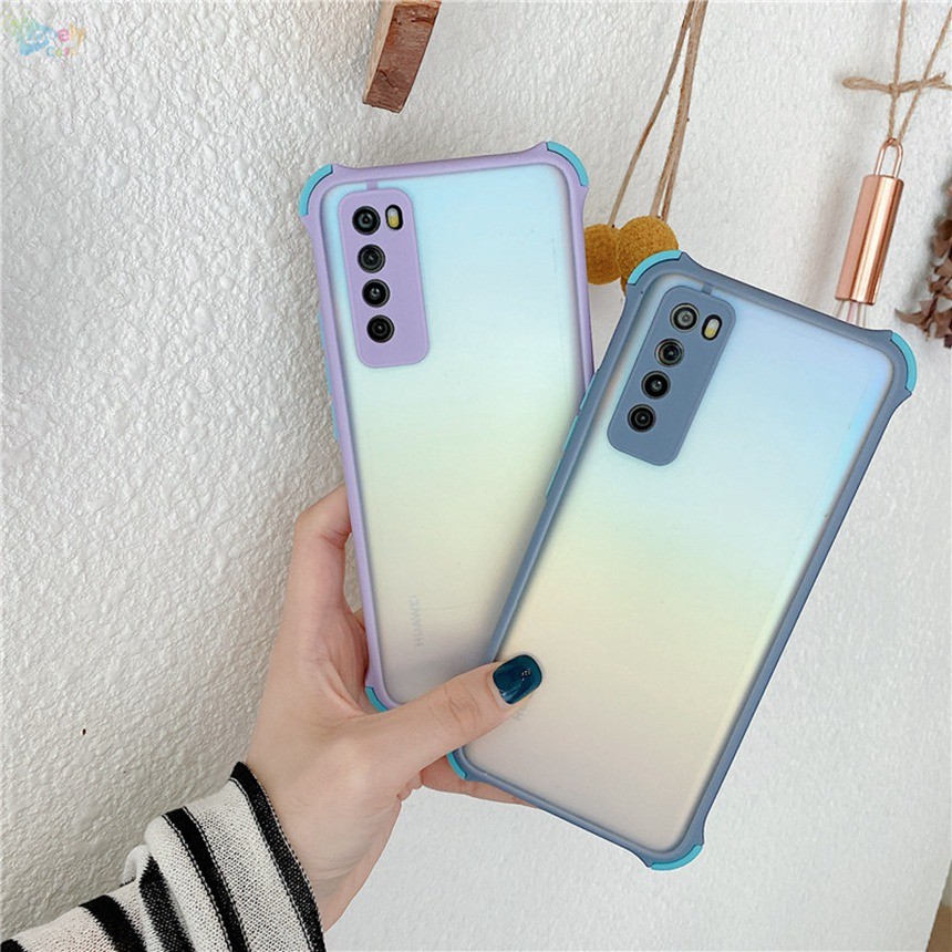 Samsung S20 FE S10 Lite Note 8 S9 Plus Ốp điện thoại mềm trong suốt viền màu tương phản chống sốc cho | BigBuy360 - bigbuy360.vn