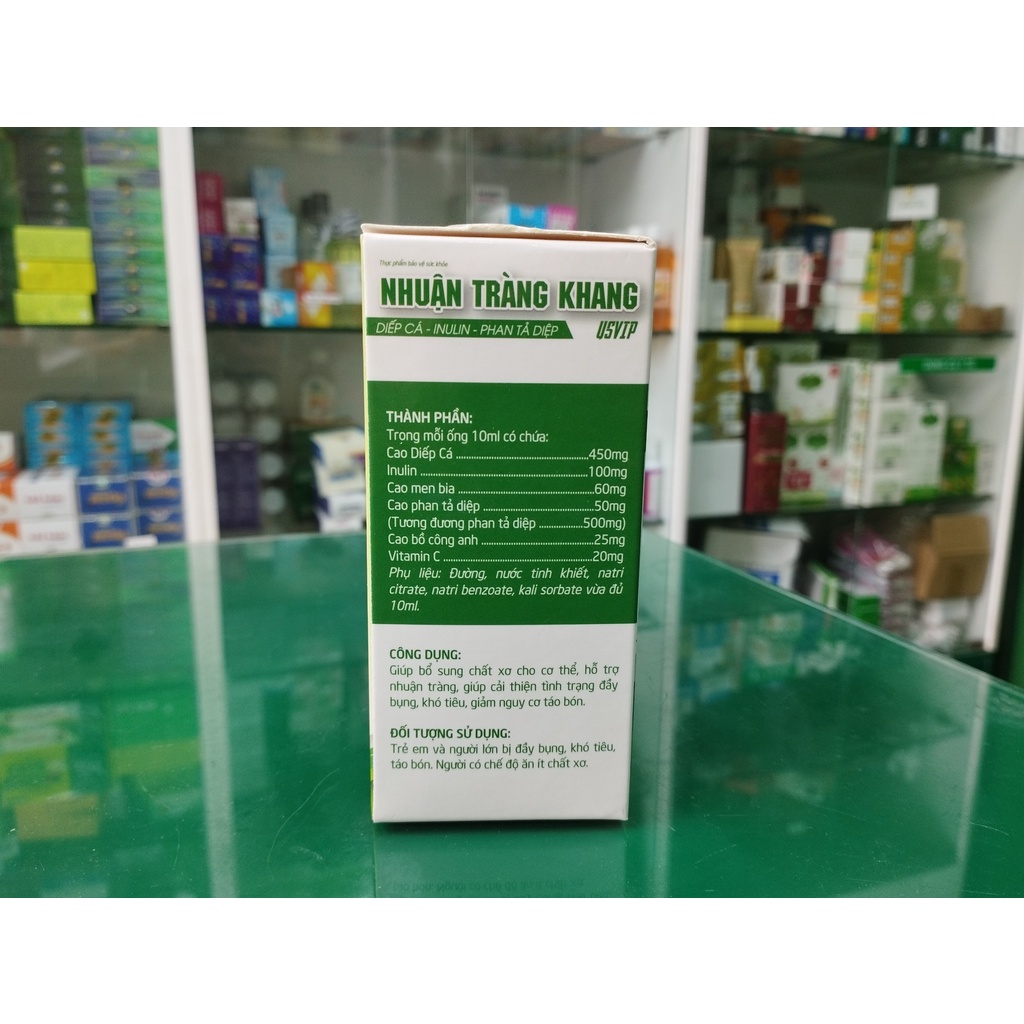 Nhuận Tràng Khang USVIP - Hỗ trợ giảm đầy bụng, giảm nguy cơ táo bón (hộp 4 vỉ x 5 viên)