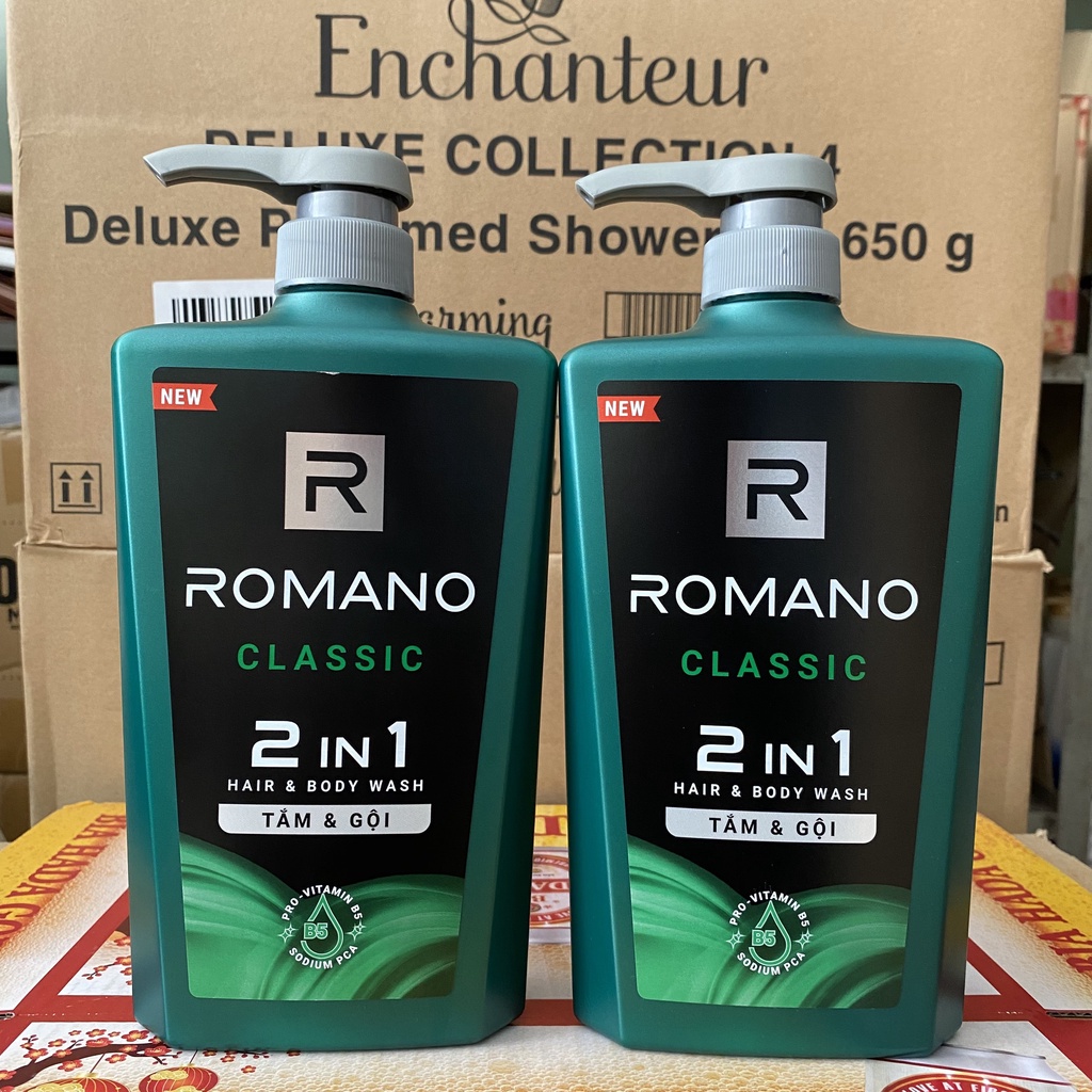 Tắm & gội ROMANO CLASSIC 2 IN 1 650g