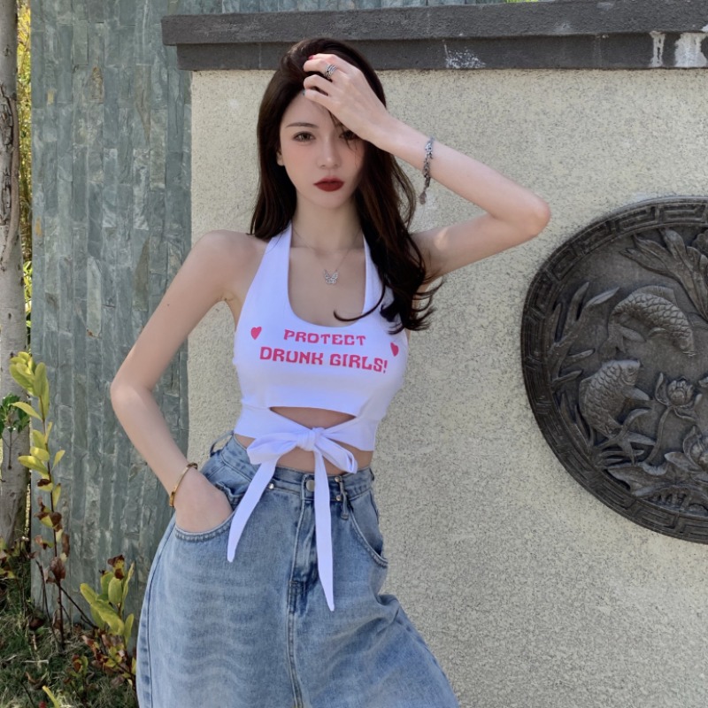 Áo Cổ Yếm Buộc Nơ Bụng Xinh Xắn Dành Cho Nữ | BigBuy360 - bigbuy360.vn