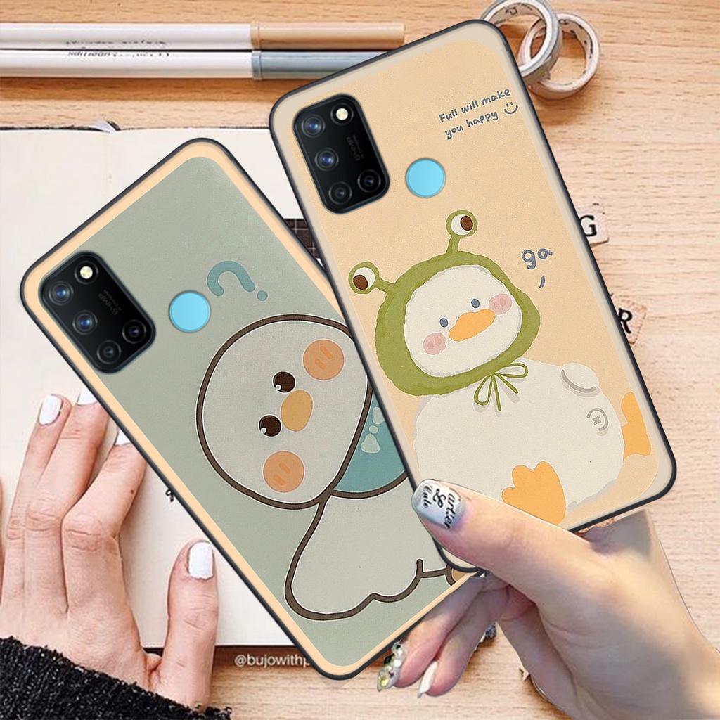 Ốp Realme C17 / 7i bộ hình cute dễ thương gấu thỏ xinh xắn vẽ tay lạ mắt